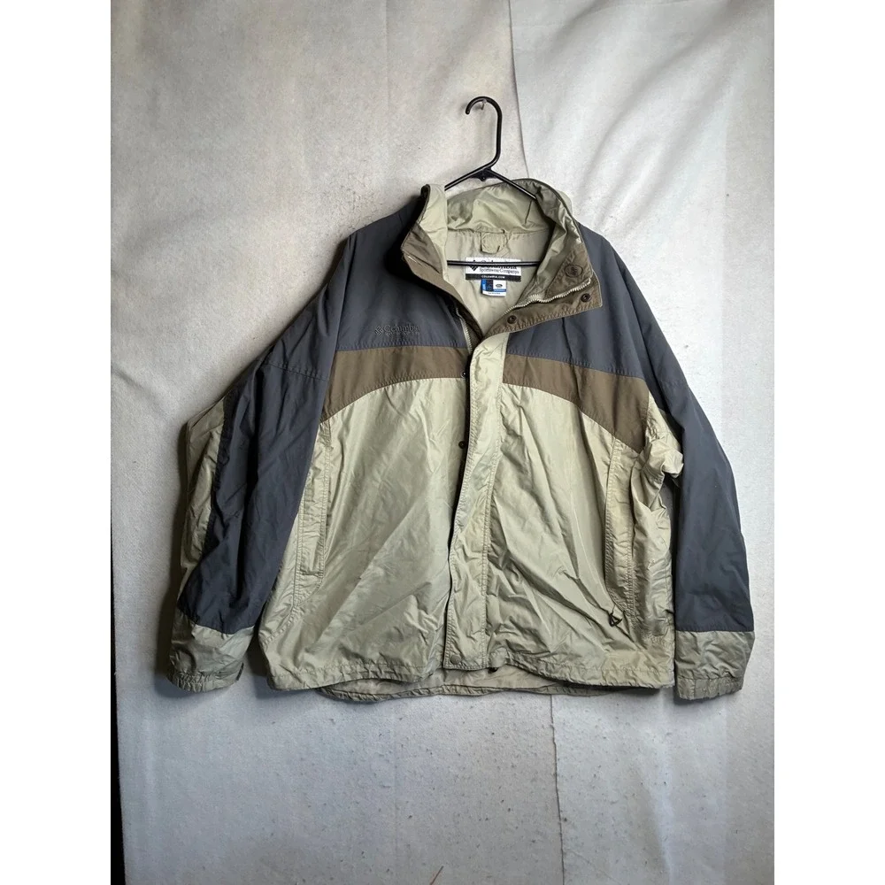 Columbia Mens XXL Core Interchange Jacket Tan Brown Grey Colorblock XM7220